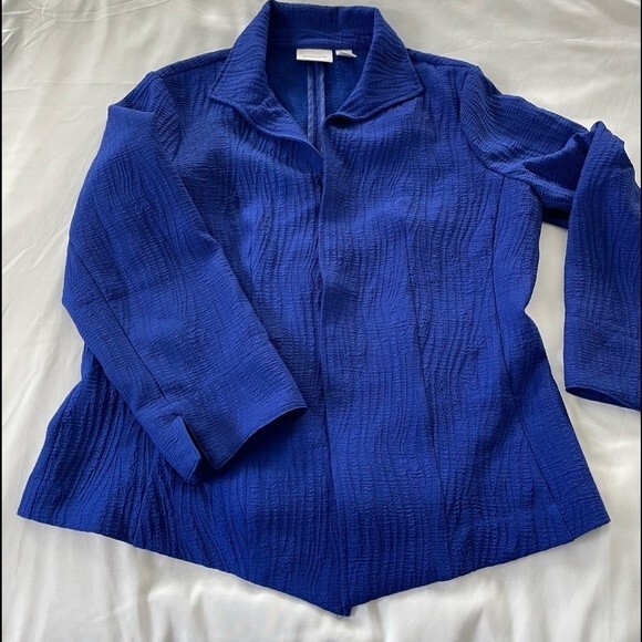 Chico’s Royal Blue Open Front Blazer Size Small ( 1 ) - Picture 5 of 7